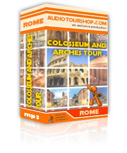 Box of mp3 audio tour 'Colosseum and Arches Tour', in Rome