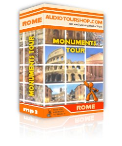 Box of mp3 audio tour 'Monuments Tour', in Rome